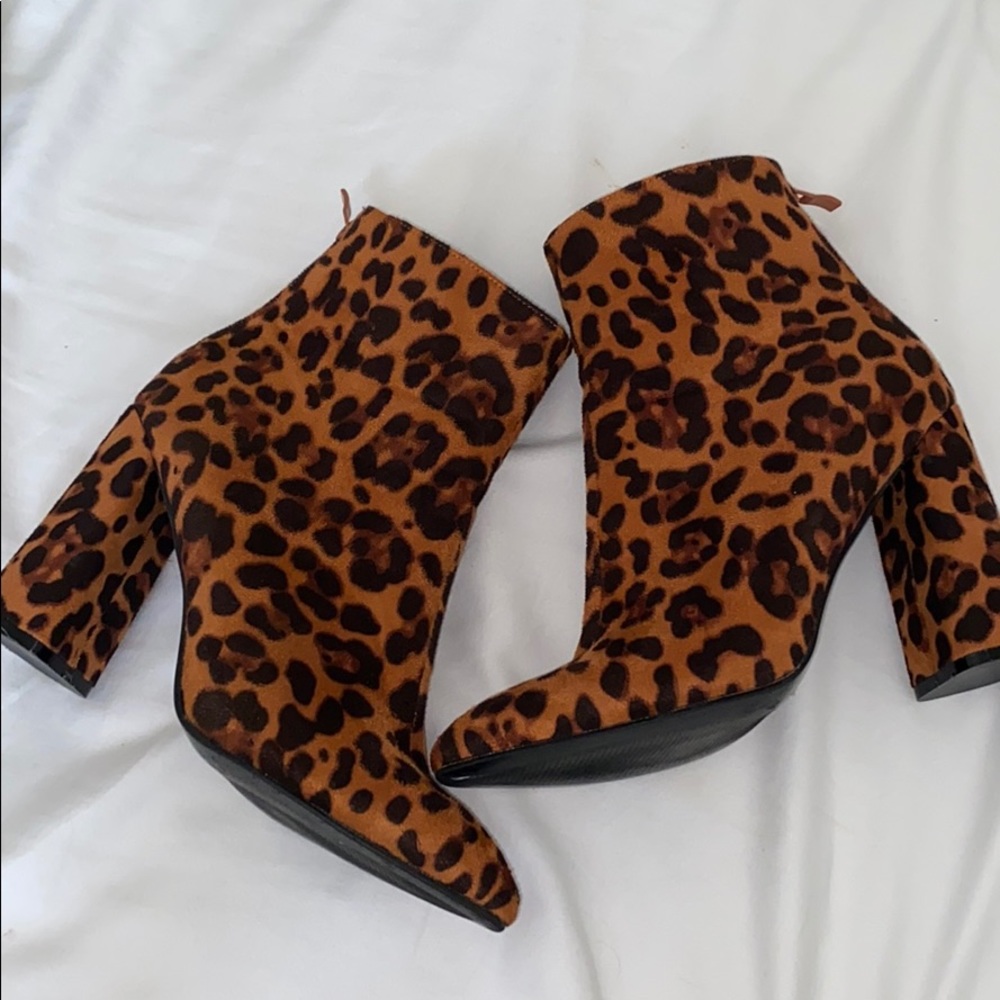 Cheetah Print Booties